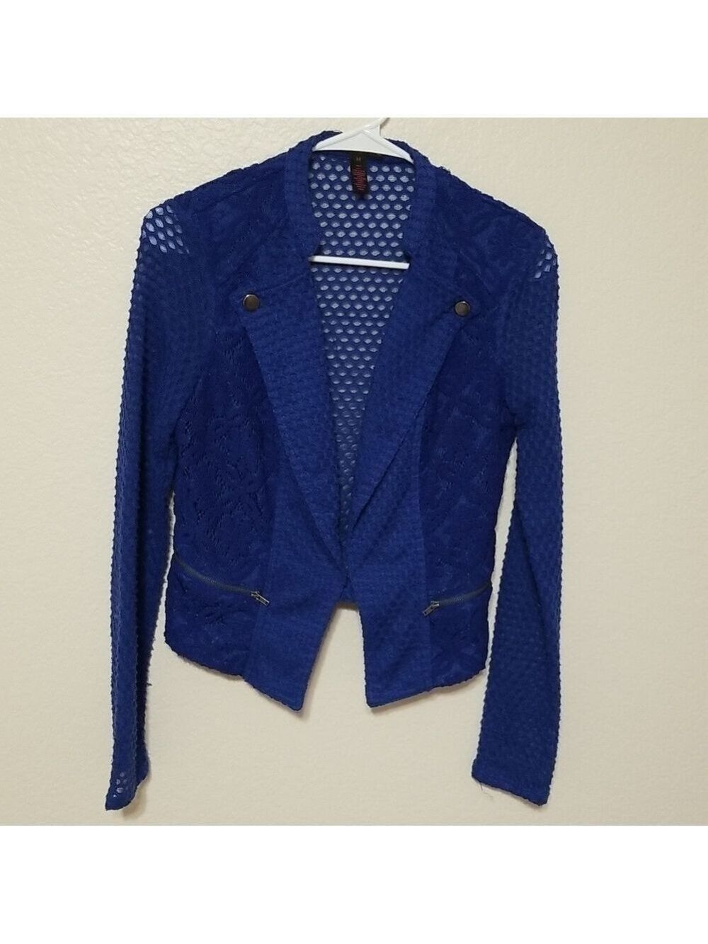 Material Girl Vintage Knitted Lace Jacket XSmall
